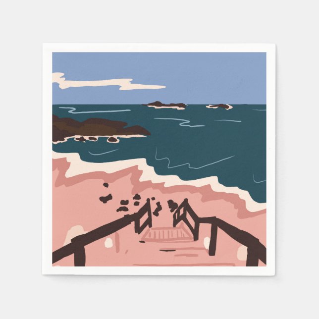 Ocean Blues Serviette (Vorderseite)