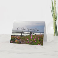 Ocean Blume Erwachsene Taufkarte