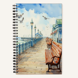 Ocean Boardwalk 5.5" x 8.5" SpiralNotebook Notizbuch