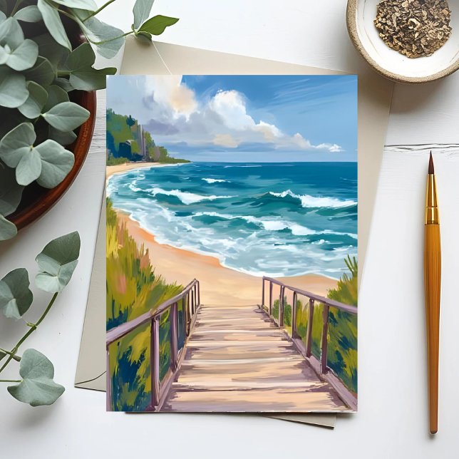 Ocean Boardwalk | Küste Postkarte (Von Creator hochgeladen)