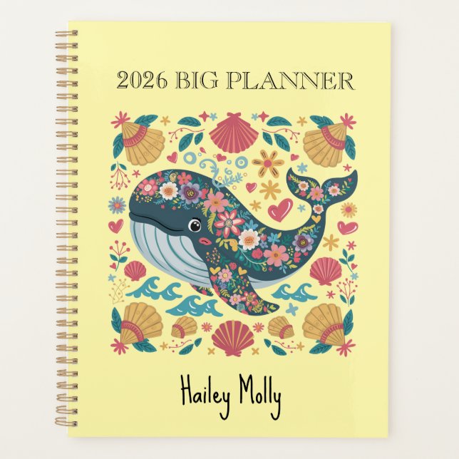 Ocean Breeze 2026 Planner (Dolphin Seaside Cover)  Planer (Vorderseite)