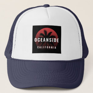 Ocean California Beach Individuelle Name Truckerkappe