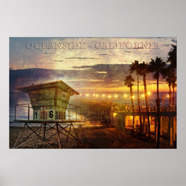 Ocean California Poster (Vorne)