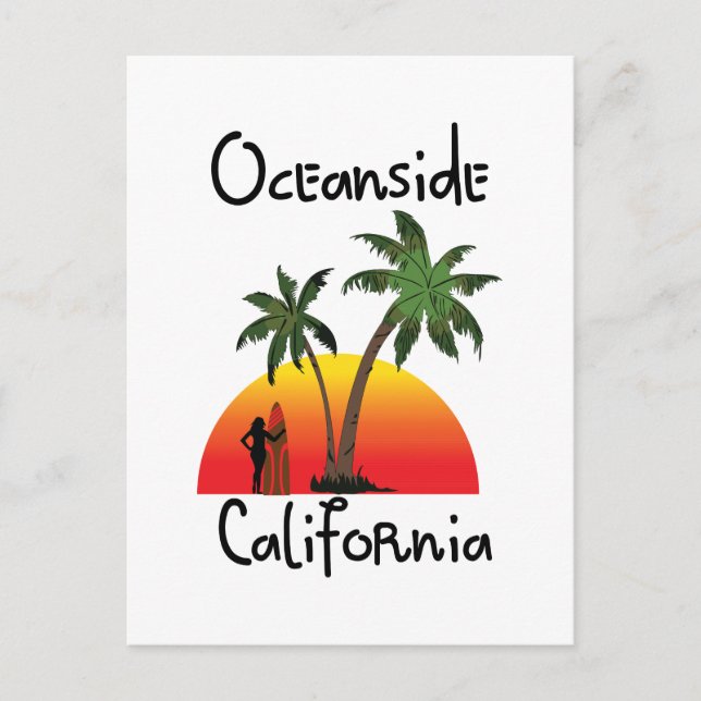 Ocean California Postkarte (Vorderseite)
