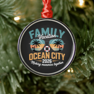 Ocean City Beach Ornament Aus Metall