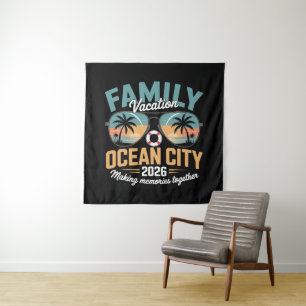 Ocean City Beach Wandteppich