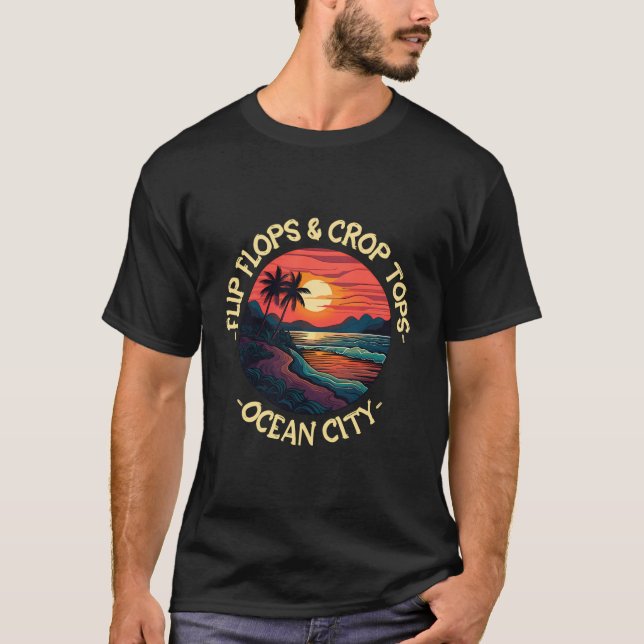 Ocean City Funny Beach Redewendungen T-Shirt (Vorderseite)