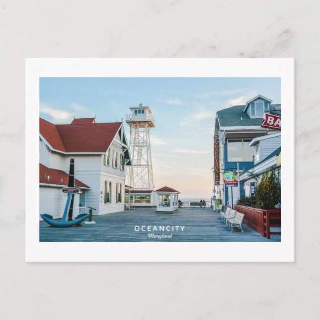 Ocean City Maryland. Postkarte (Vorderseite)