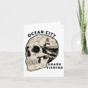 Ocean City Maryland Strand Hai-Angeln Salz Karte