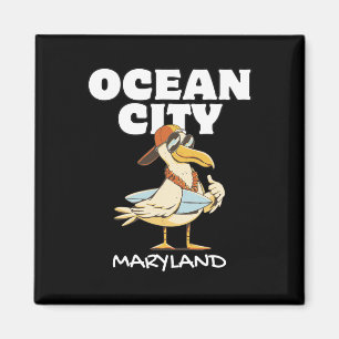 Ocean City Maryland Surf-Urlaub Sonnenuntergang Su Magnet