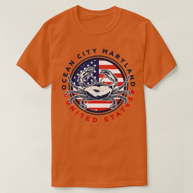 Ocean City Maryland United Staaten T-Shirt (Design vorne)