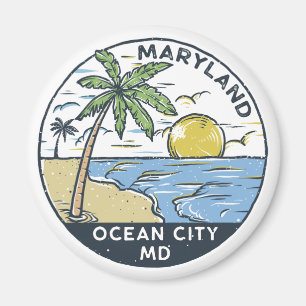 Ocean City Maryland Vintag Magnet