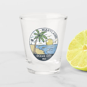 Ocean City Maryland Vintag Schnapsglas