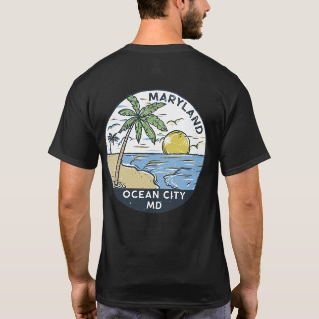 Ocean City Maryland Vintag T-Shirt (Rückseite)