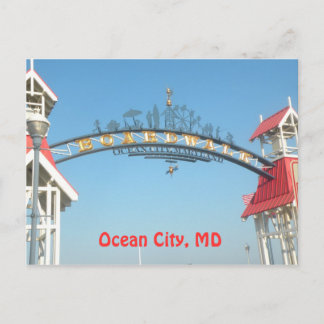 Ocean City, MD Postkarte