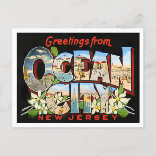 Ocean City, New Jersey Big Letters Postcard Postkarte