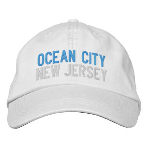 OCEAN CITY NEW JERSEY EMBROIDERED BASEBALL CAP BESTICKTE BASEBALLKAPPE
