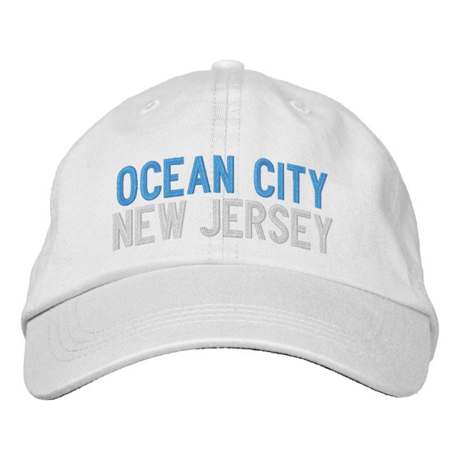 OCEAN CITY NEW JERSEY EMBROIDERED BASEBALL CAP BESTICKTE BASEBALLKAPPE (Vorderseite)