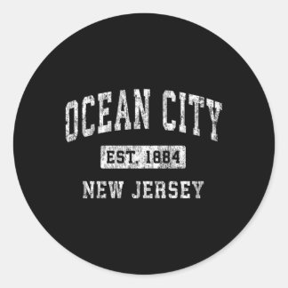 Ocean City New Jersey Nj etablierte Sport Runder Aufkleber