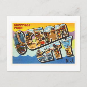 Ocean City New Jersey NJ Vintage Travel Postcard - Postkarte