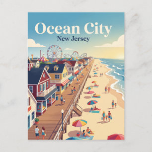 Ocean City, New Jersey Postkarte