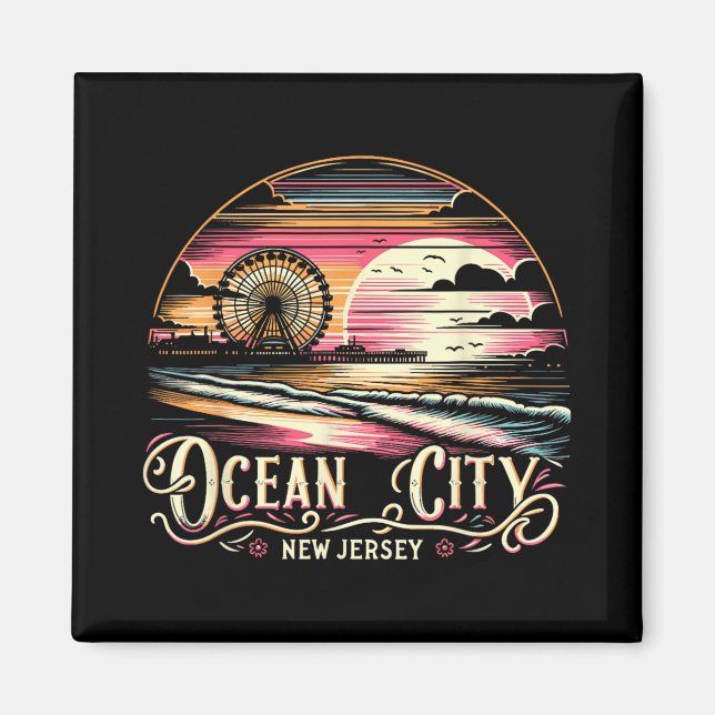 Ocean City New Jersey Travel Summer Family Vacatio Magnet (Vorne)
