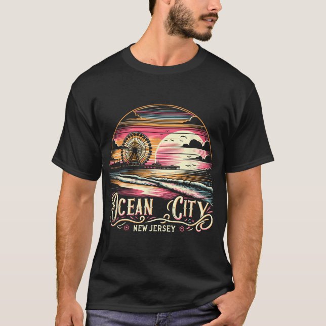 Ocean City New Jersey Travel Summer Family Vacatio T-Shirt (Vorderseite)