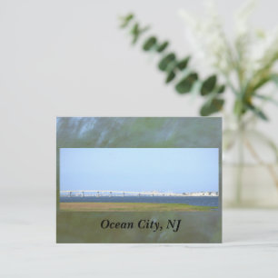 Ocean City, NJ Brücke Postkarte