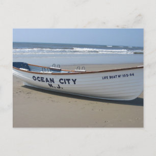 Ocean City, NJ * Summer Fun * Shore Boat Postkarte