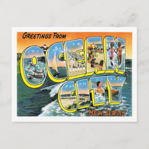 Ocean City NJ United Staaten City Postkarte
