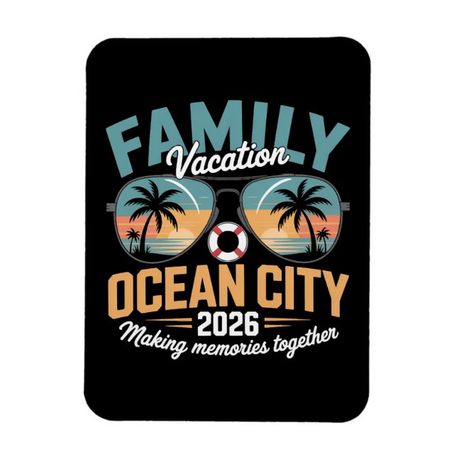 Ocean City Strand Magnet (Vertikal)