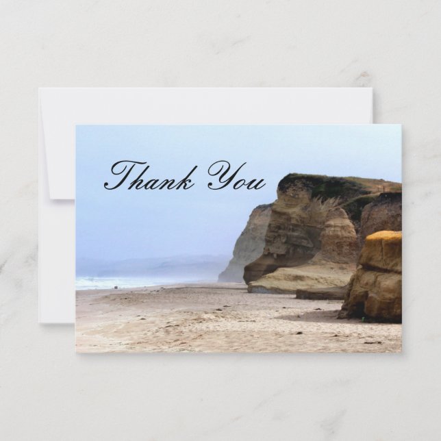 Ocean Cliffs Danke Card (Vorderseite)