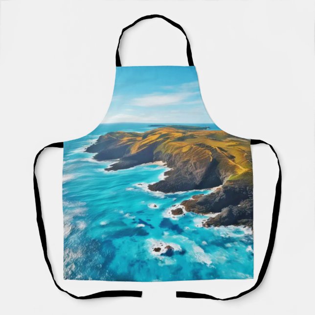 Ocean Cliffs: Wilde Küste Schürze (Vorderseite)