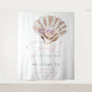 Ocean Coastal Beach Little Pearl Baby Dusche Wandteppich