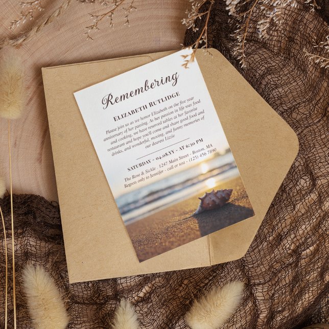 Ocean Conch erinnert an Totenjubiläum Einladung (Von Creator hochgeladen)