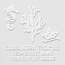 Ocean Coral Starfish Seepferd Name Rücksendeadress