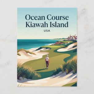 Ocean Course Kiawah Island USA Postkarte