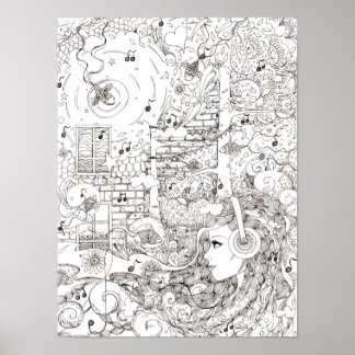 Ocean dip - Plakatdruck Poster