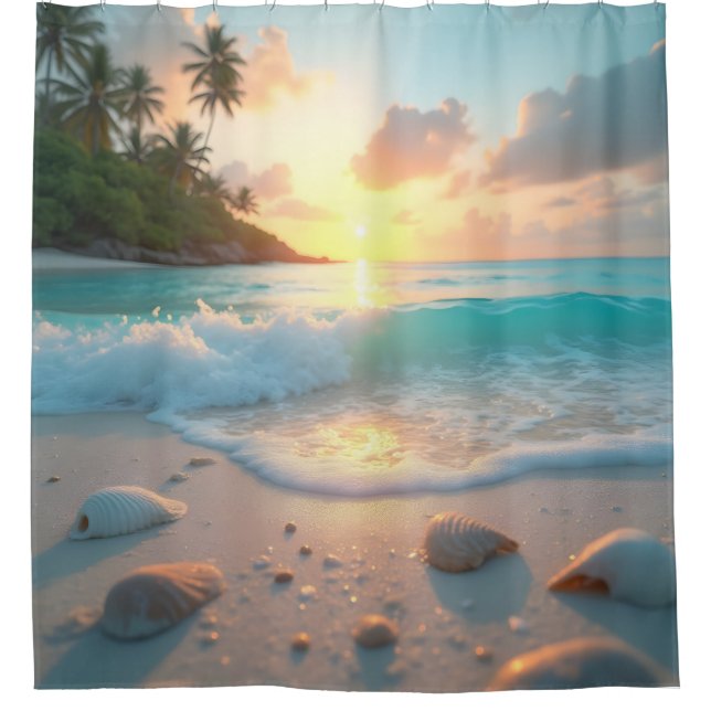 Ocean Dream Serenity Shower Curtain Duschvorhang (Vorderseite)