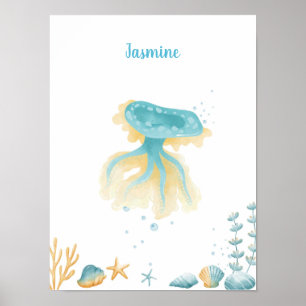 Ocean Dreams Discovery Jellyfish Anpassbar Poster
