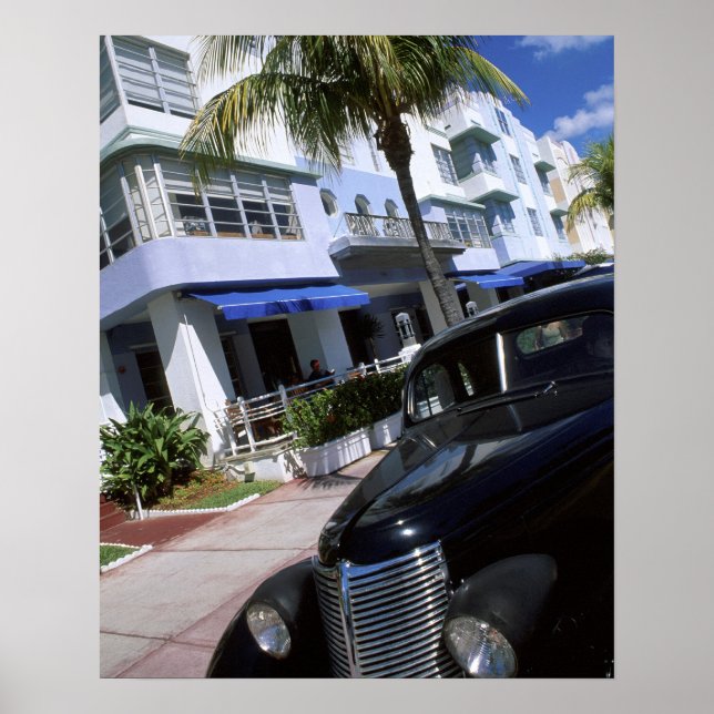 Ocean Drive, Miami Beach Florida Poster (Vorne)