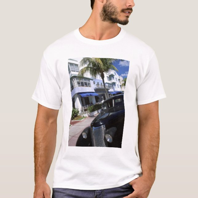 Ocean Drive, Miami Beach Florida T-Shirt (Vorderseite)