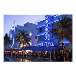 Ocean Drive, South Beach, Miami Beach, Fotodruck