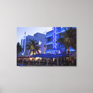 Ocean Drive, South Beach, Miami Beach, Leinwanddruck