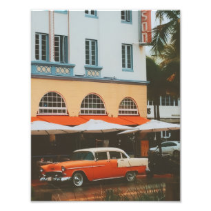 Ocean Drive, South Beach, Miami Fotodruck
