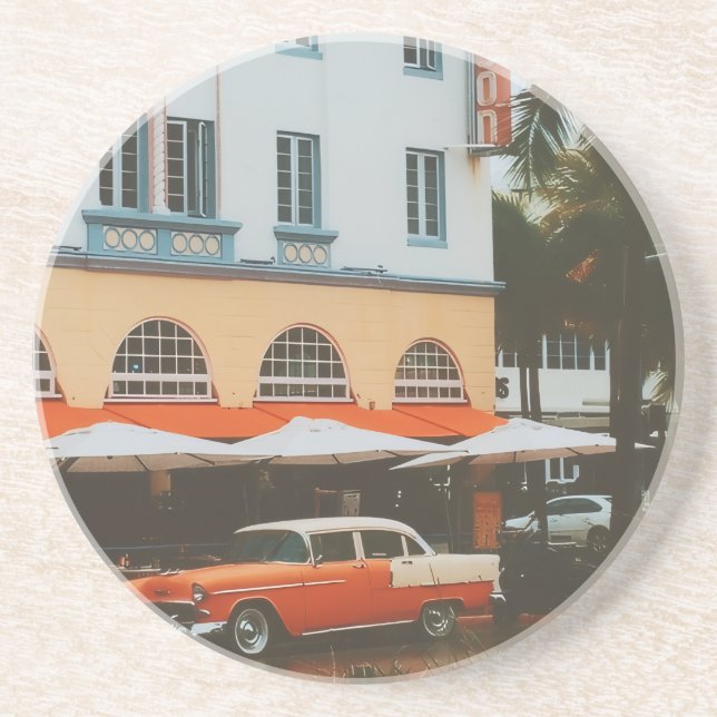 Ocean Drive, South Beach, Miami Getränkeuntersetzer (Vorne)