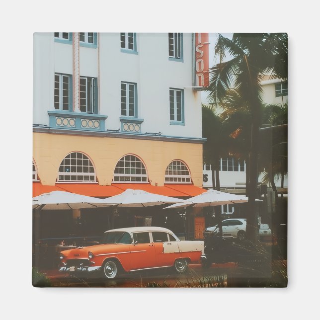 Ocean Drive, South Beach, Miami Magnet (Vorne)