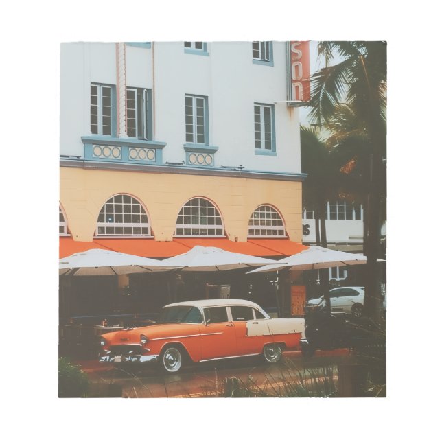 Ocean Drive, South Beach, Miami Notizblock (Vorderseite)