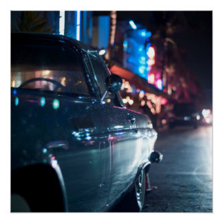 Ocean Drive vintage Poster