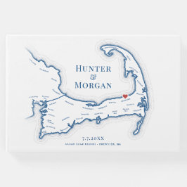 Ocean Edge Resort Cape Cod Elegante Hochzeit Gästebuch